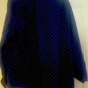 Tommy Hilfiger Navy Blue Logo Slim Fit Career Shirt